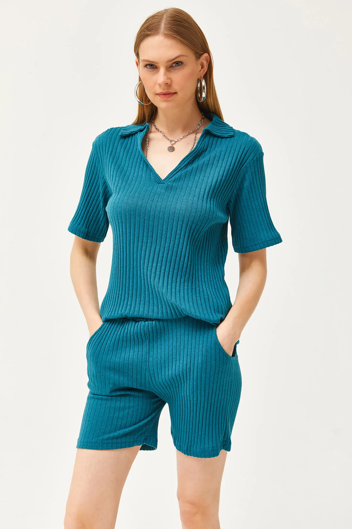 Olalook  Zweiteiler - Blau - Oversized
