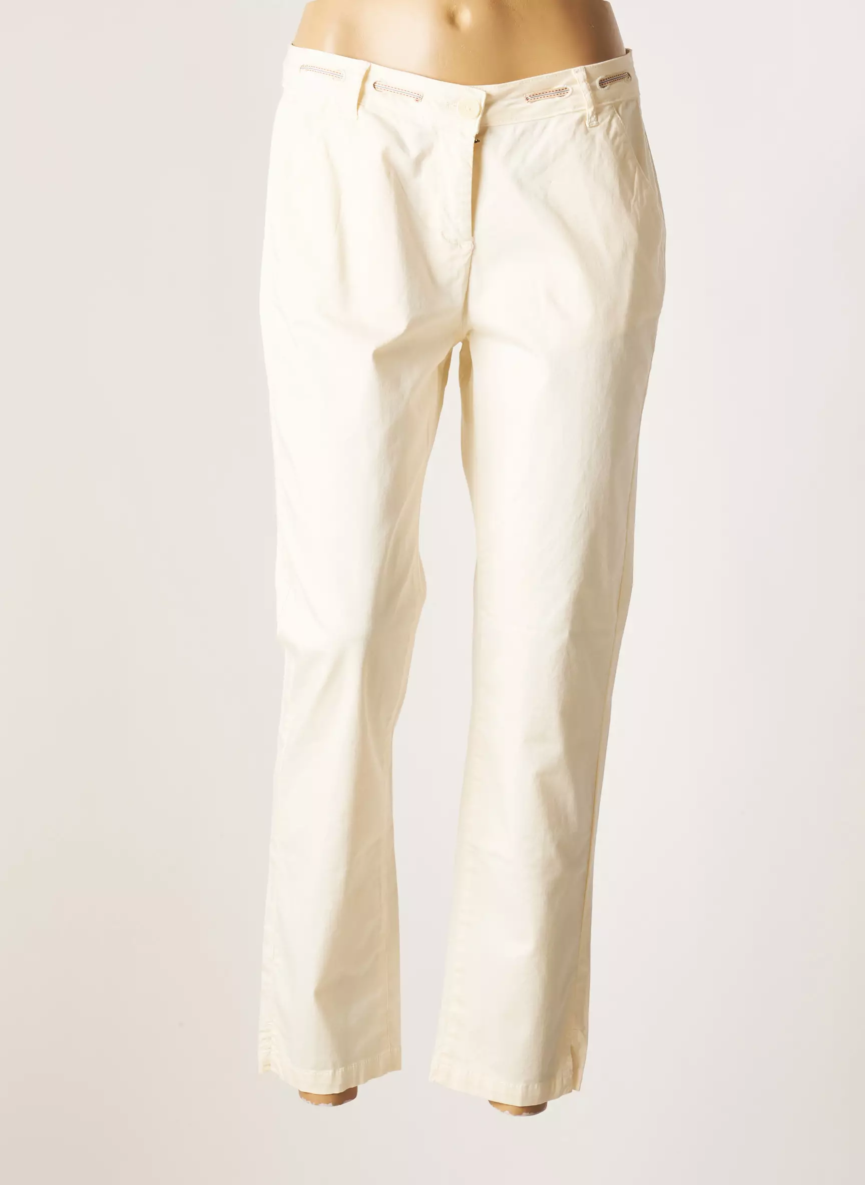 Deauville Pantalons Chino Femme couleur blanc