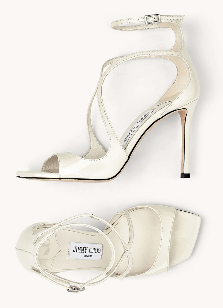 Jimmy Choo Azia 95 -kiiltonahkasandaalit