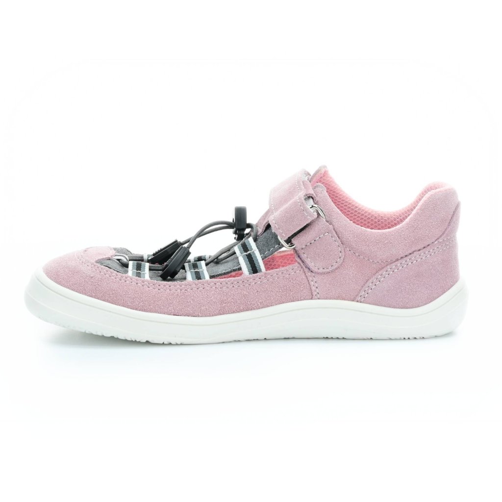 Baby Bare Febo Summer Grey / Pink Barfußsandalen