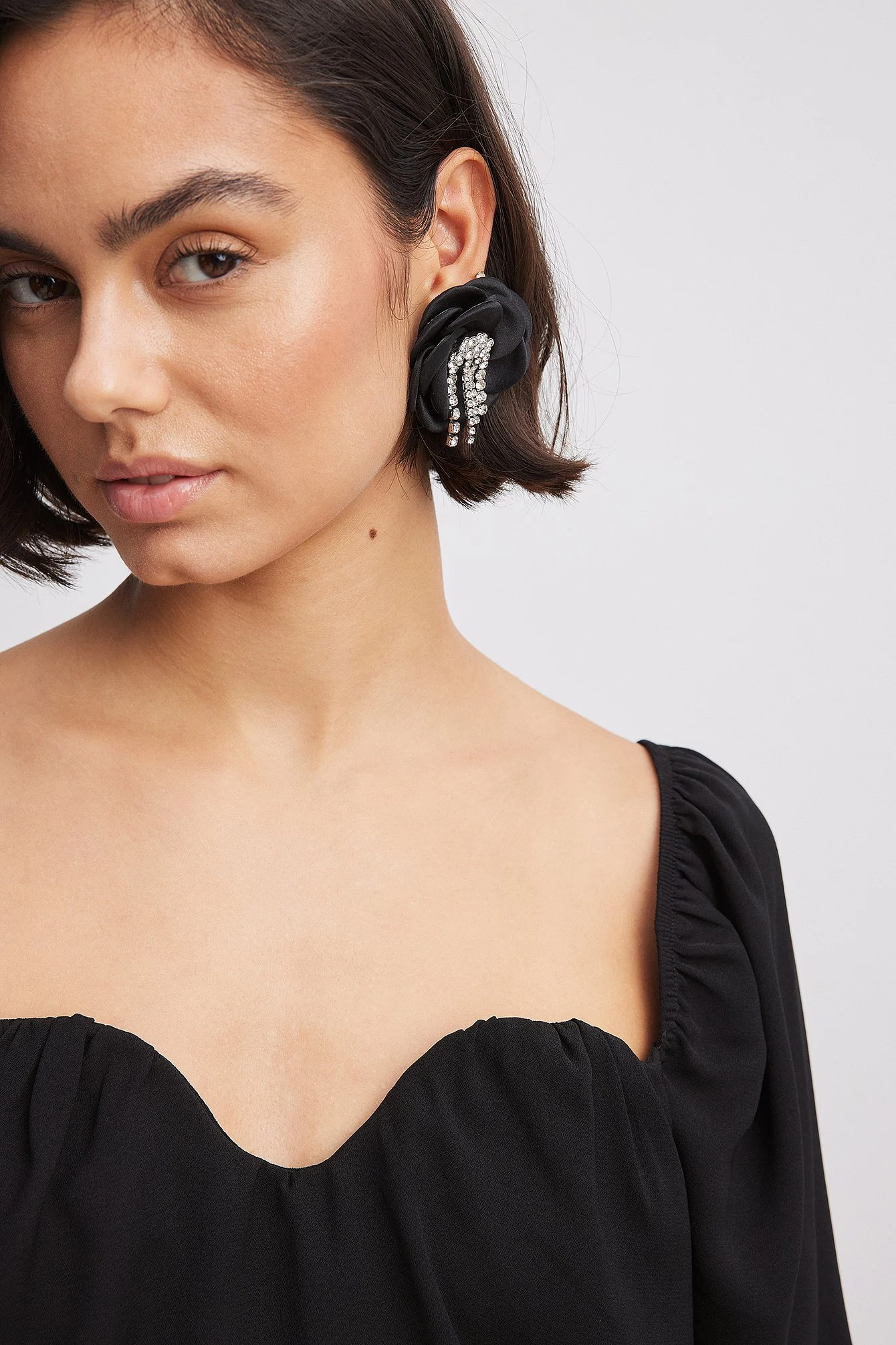 Bluse mit Sweetheart-Ausschnitt