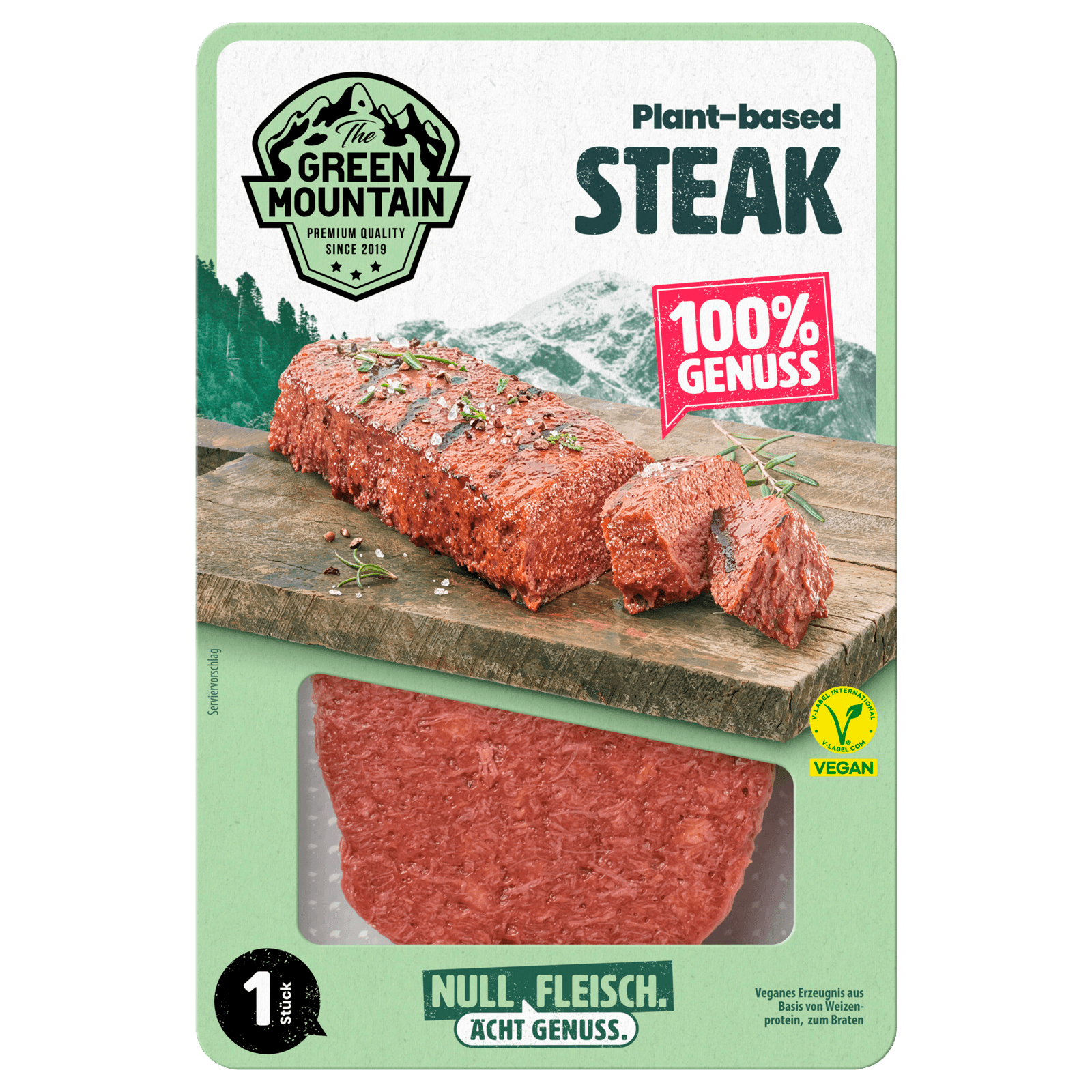 The Green Mountain Plant-Based Steak vegan 200g