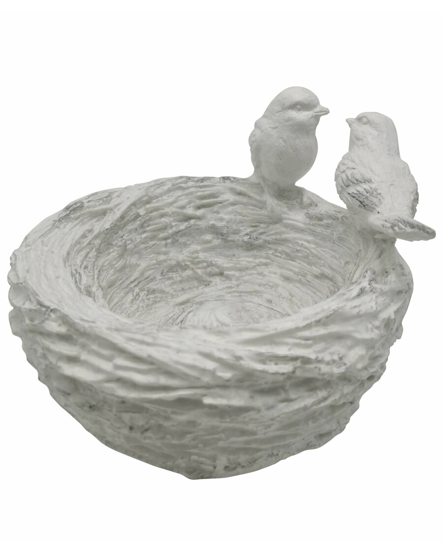 Vogeltränke mit Figuren