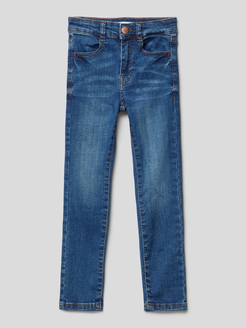 Jeans mit Eingrifftaschen Modell 'POLLY' in dunkelblau