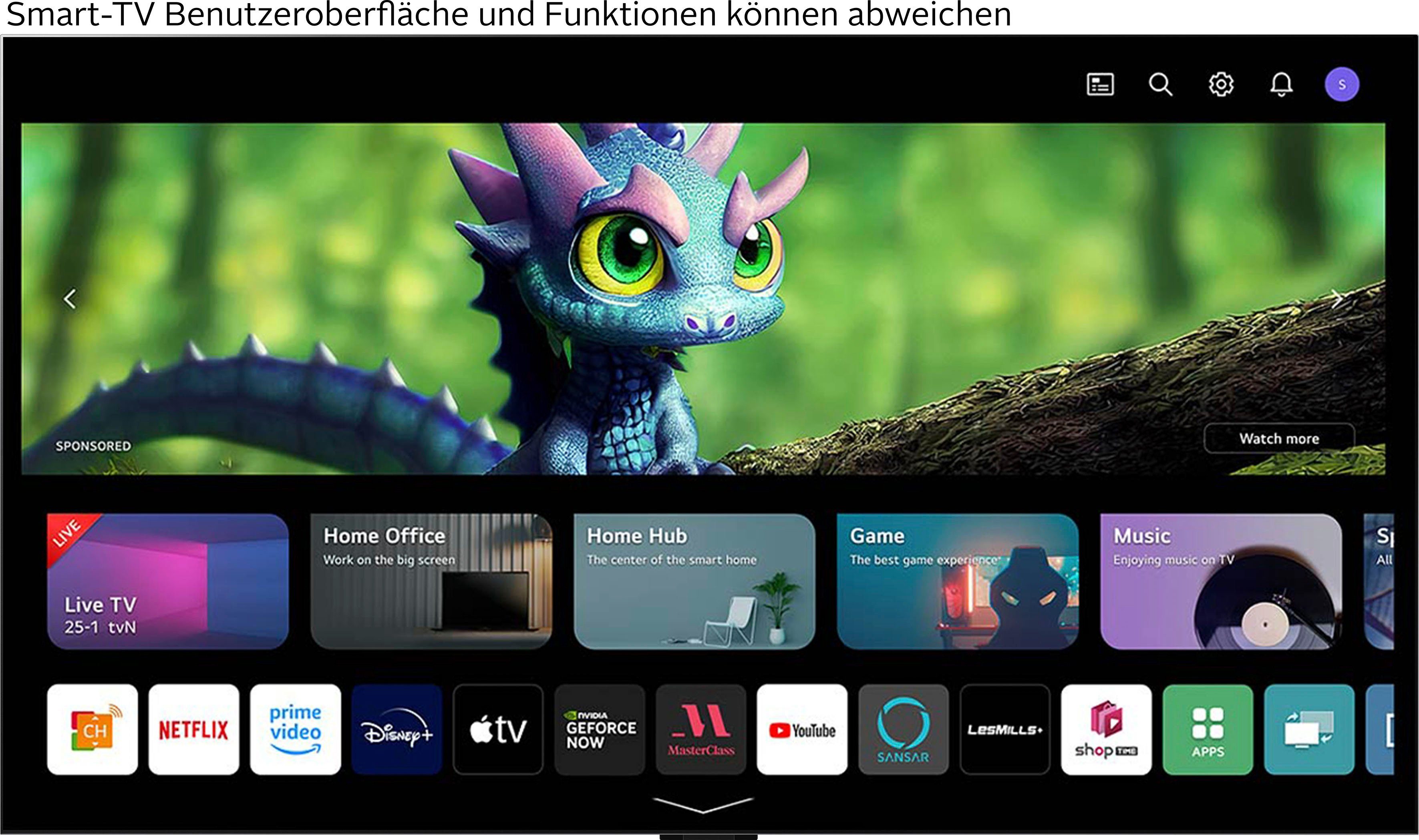 LG OLED83G39LA OLED-Fernseher (210 cm/83 Zoll, 4K Ultra HD, Smart-TV, OLED evo, α9 Gen6 4K AI-Prozessor, Brightness Booster Max)