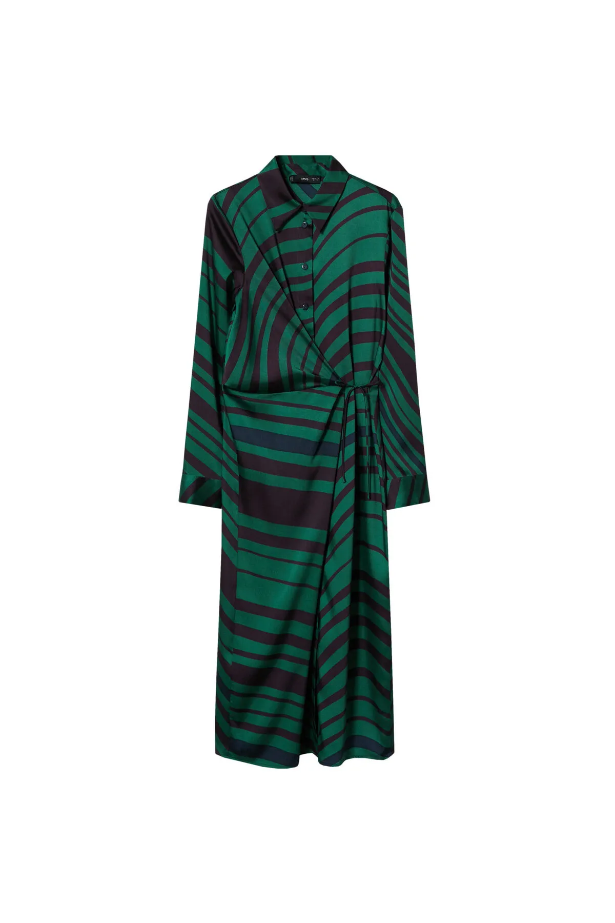 MANGO  Grünes Damenkleid 37065967