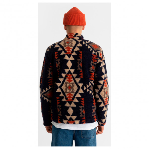 Revolution - Short Printed Fleece Jacket with High Collar - Fleecejacke