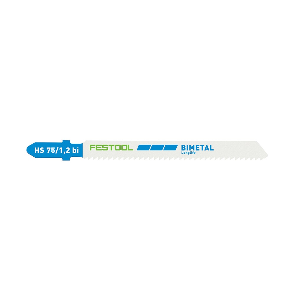 Lâmina de serra FESTOOL 75 mm x 1,2 mm com encaixe em T para corte de metal – 5 unidades 204270