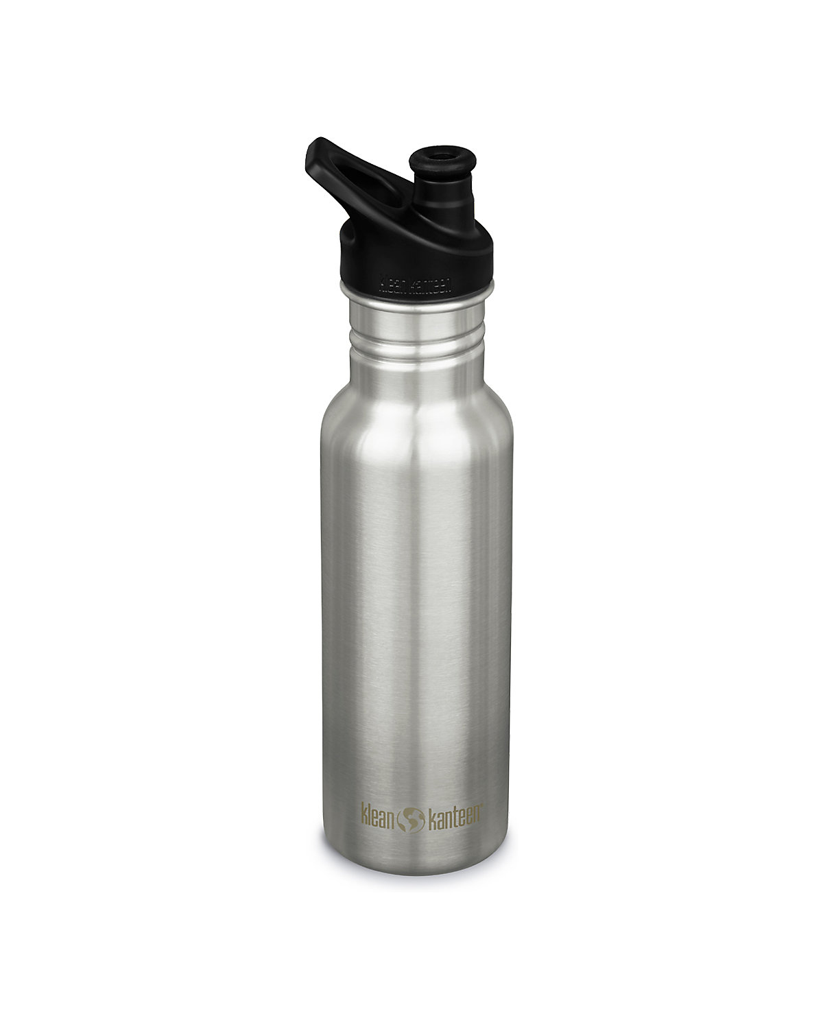 Edelstahl-Trinkflasche klean kanteen® Classic Brushed Stainless, 532 ml, Sport Cap