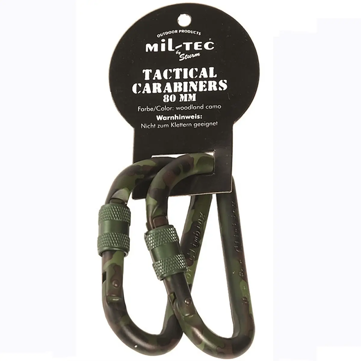 Tactical Karabiner woodland versch. Größen