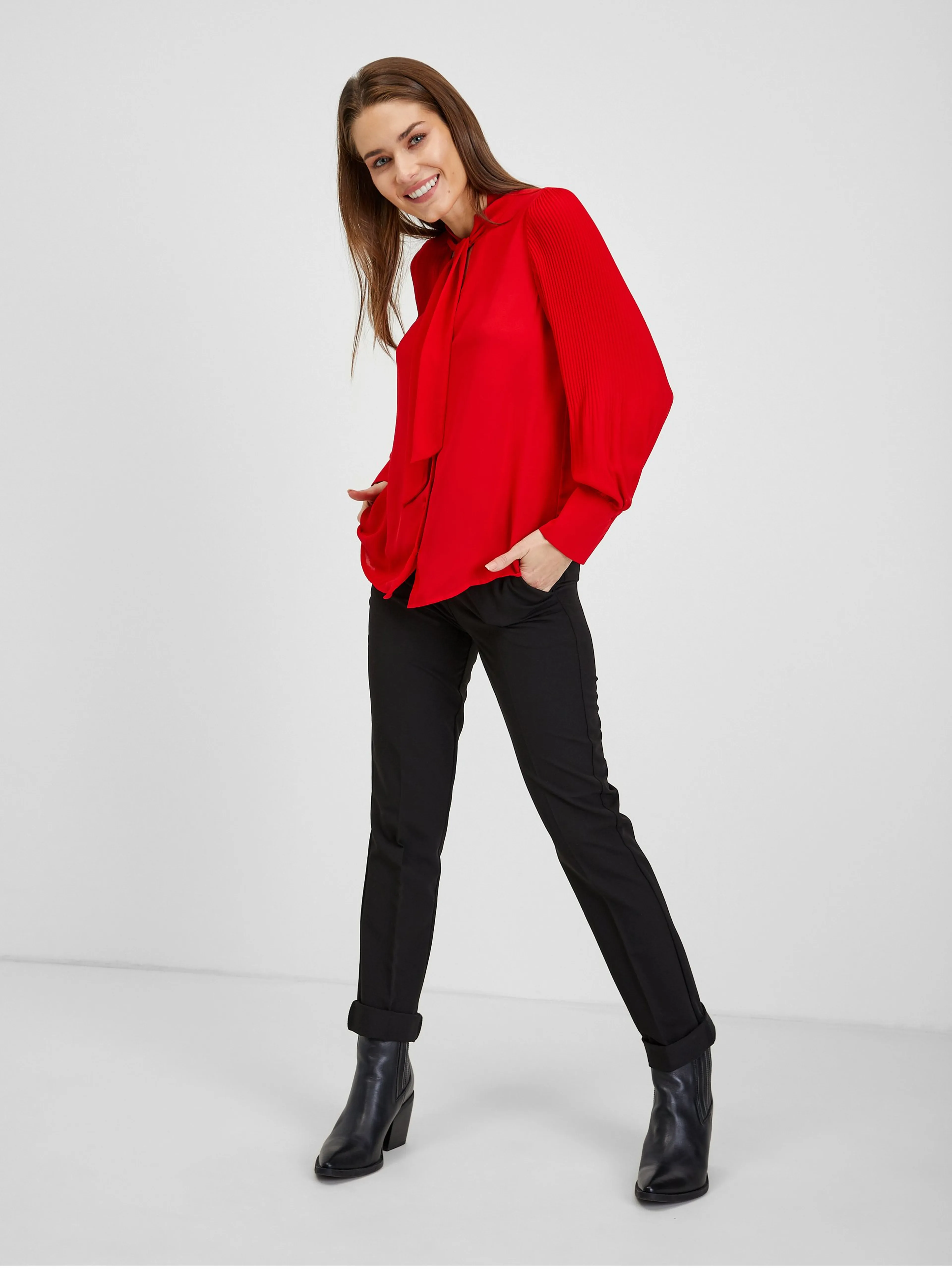 Rote Damenbluse ORSAY