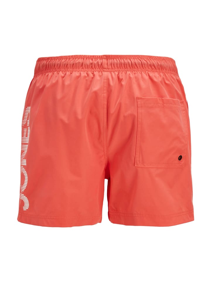 Jack & Jones Badeshorts 'Maui' in orange günstig kaufen