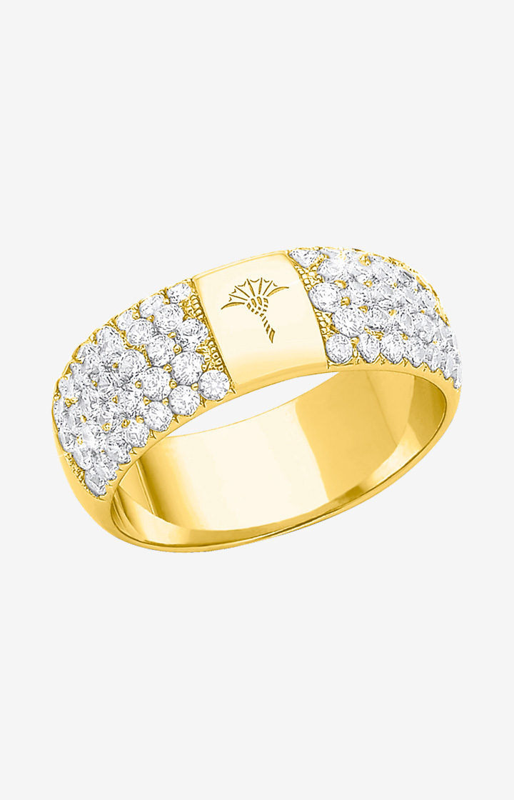 Ring mit Zirkonia in Gold