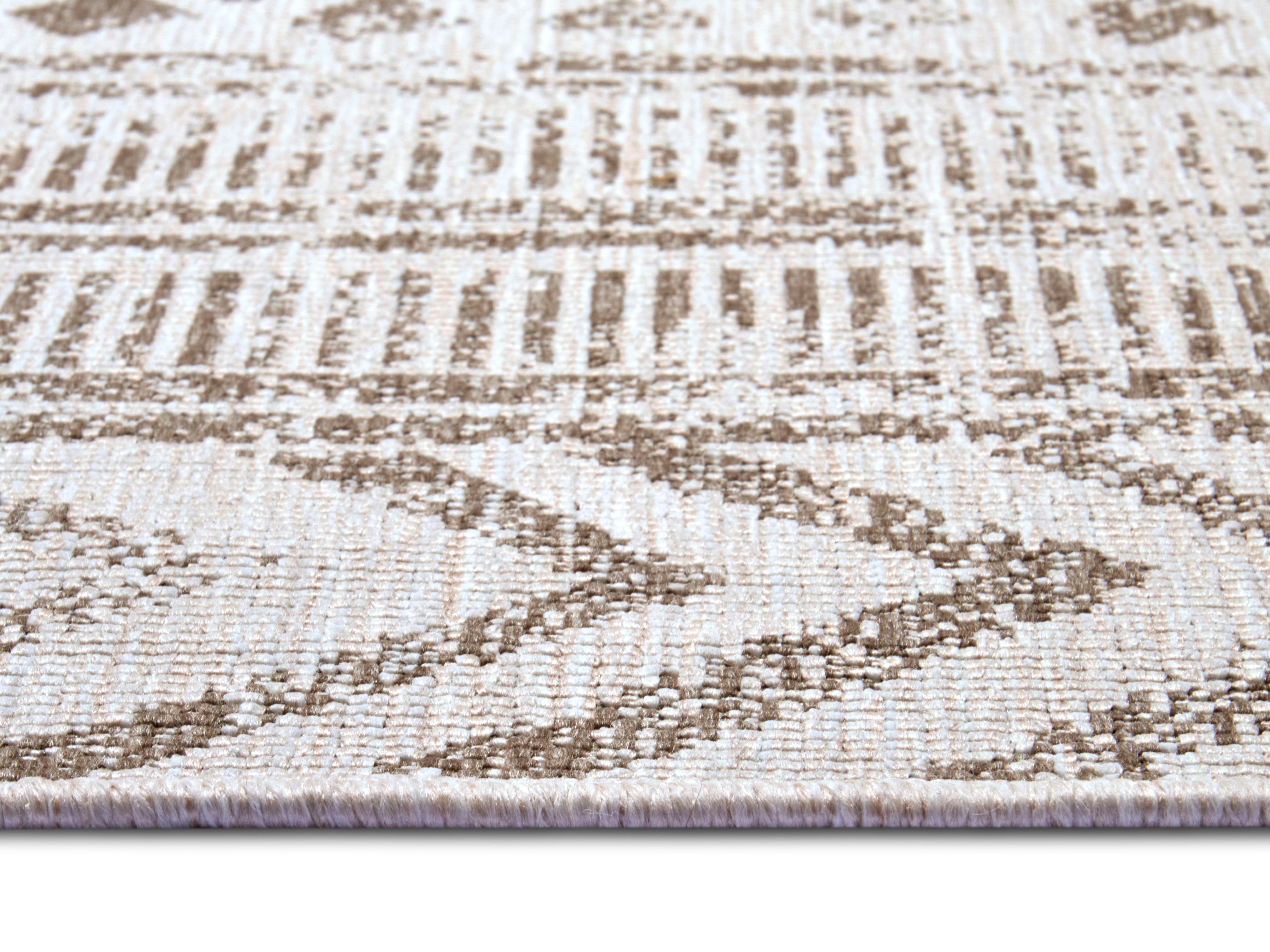 Teppich BIRI Wendeteppich, NORTHRUGS, rechteckig, Höhe: 5 mm, In-& Outdoor, Wetterfest, Balkon, Garten, Wohnzimmer, Wasserfest, Boho