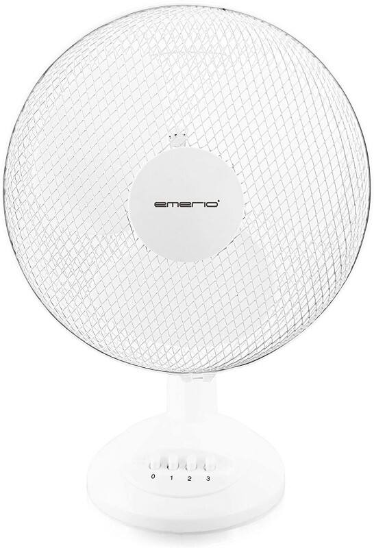Emerio Tischventilator 3 480 cm Weiß FN-114202