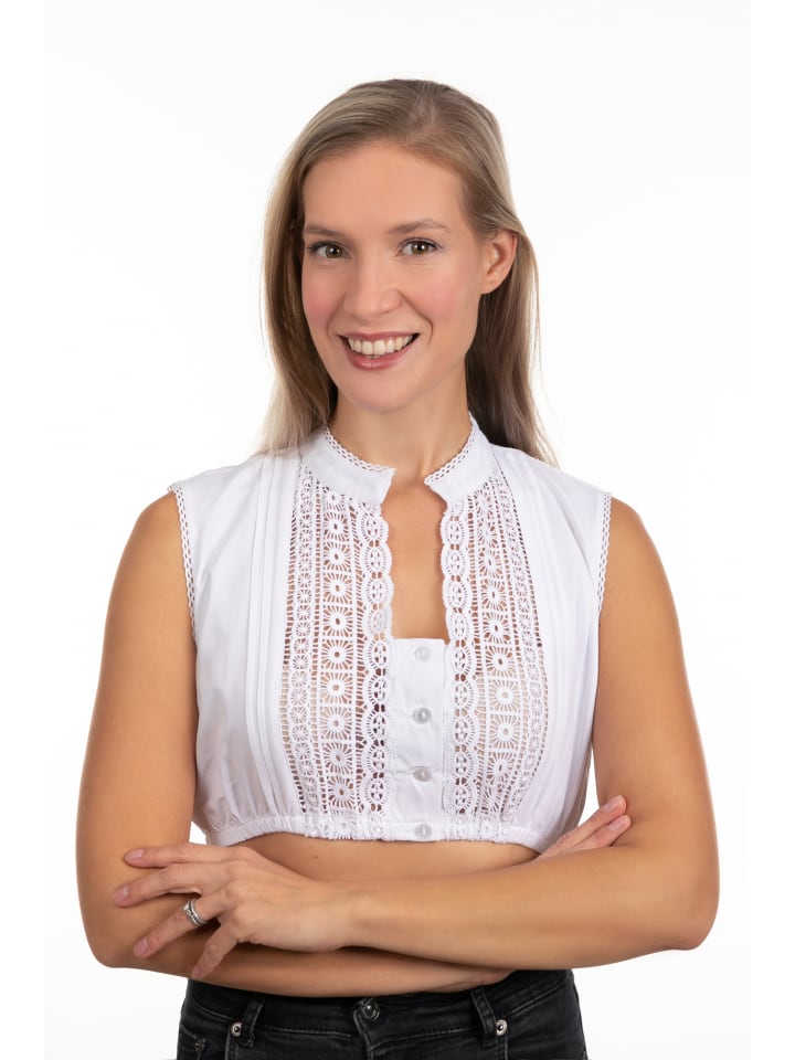Edelnice Dirndbluse Julia in weiß günstig kaufen