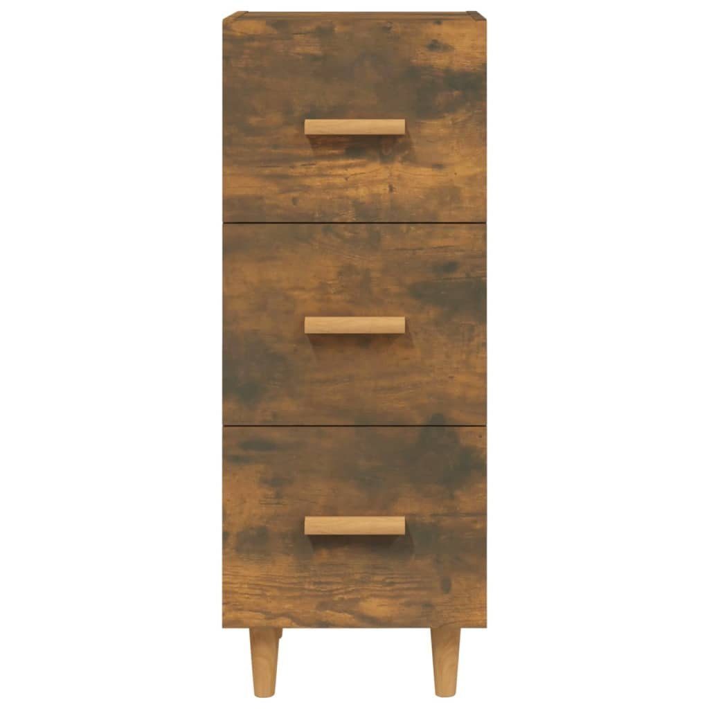 vidaXL Sideboard Sideboard Räuchereiche 34,5x34x90 cm Holzwerkstoff (1 St)