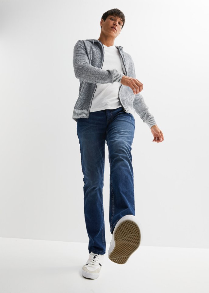 Kapuzen Strickjacke mit recycelter Baumwolle