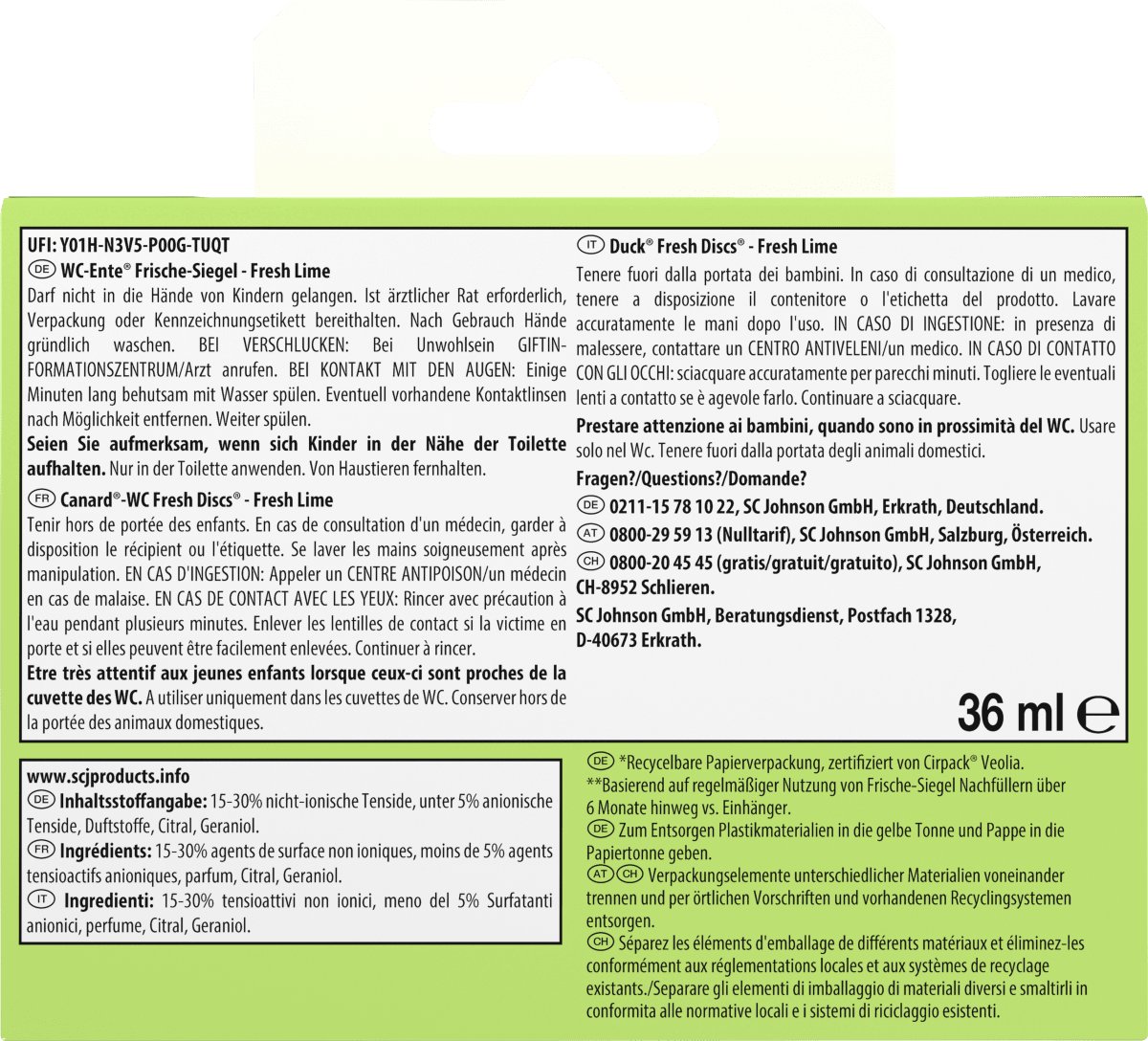 WC-Reiniger Frische Siegel Limone Starter Set, 1 St