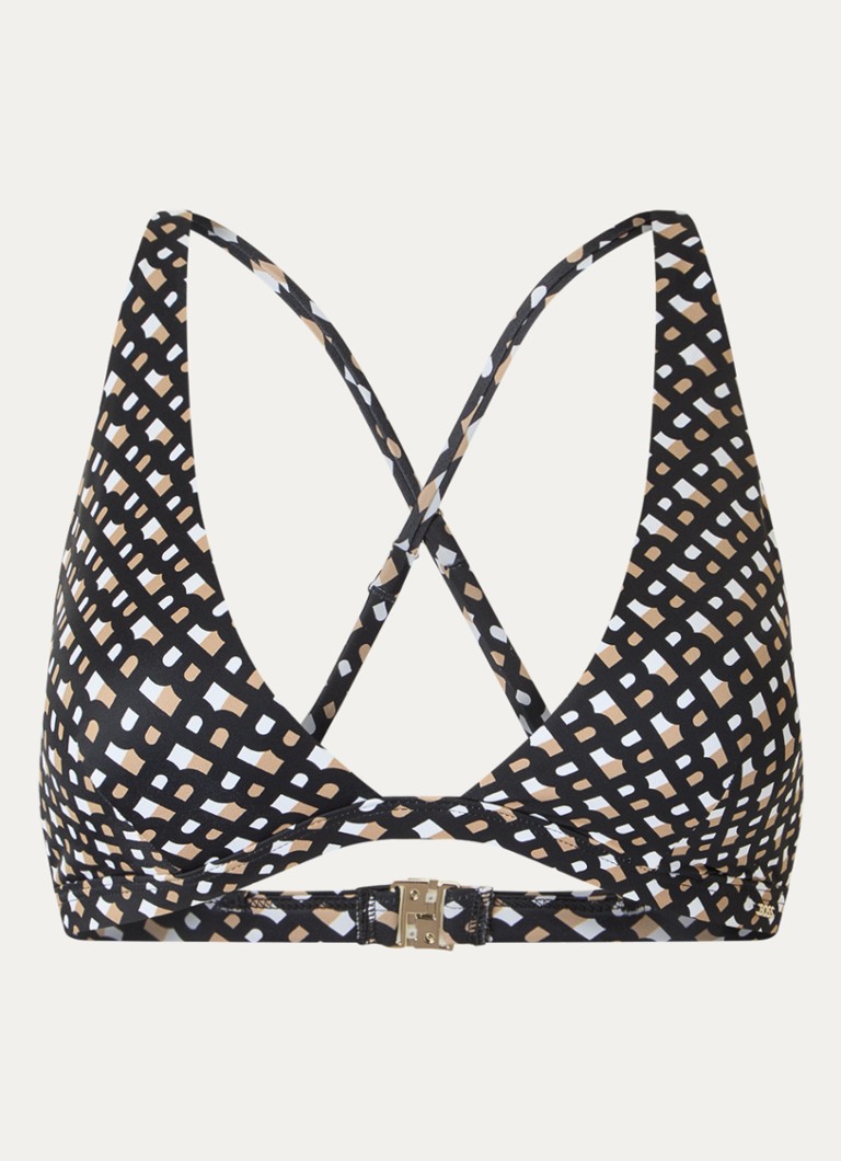 Top de bikini HUGO BOSS cu inserții detașabile