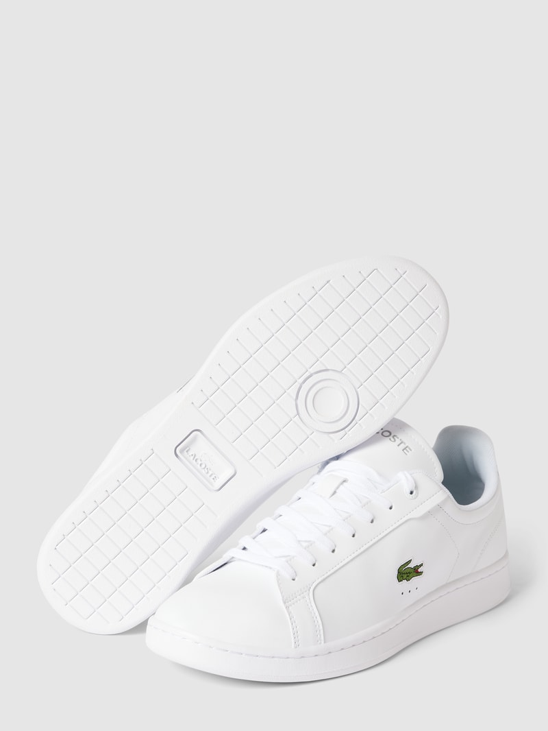 Sneaker mit Label-Print und Logo-Stitching Modell 'CARNABY' in weiß