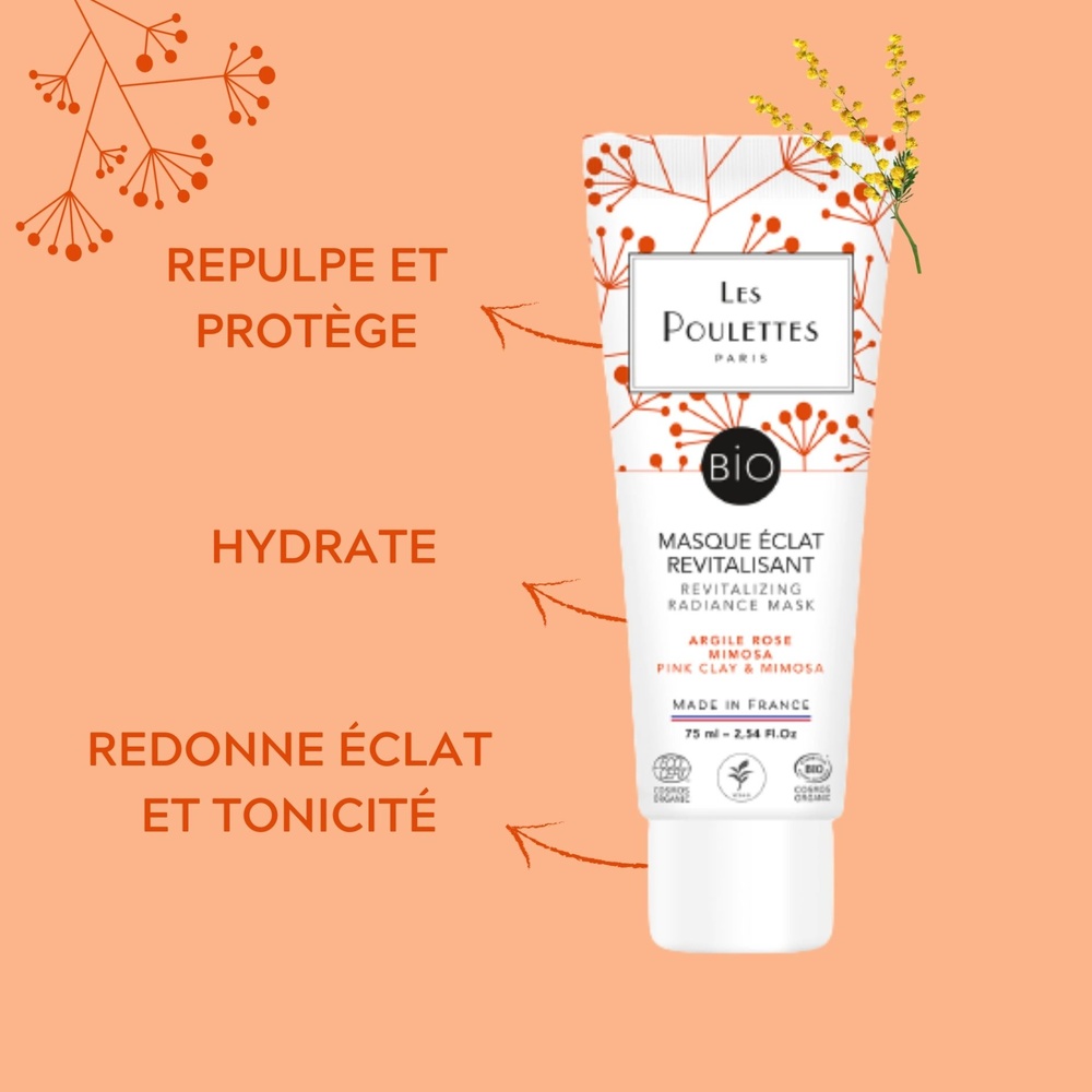 Les Poulettes Masque Eclat Revitalisant Masque argile