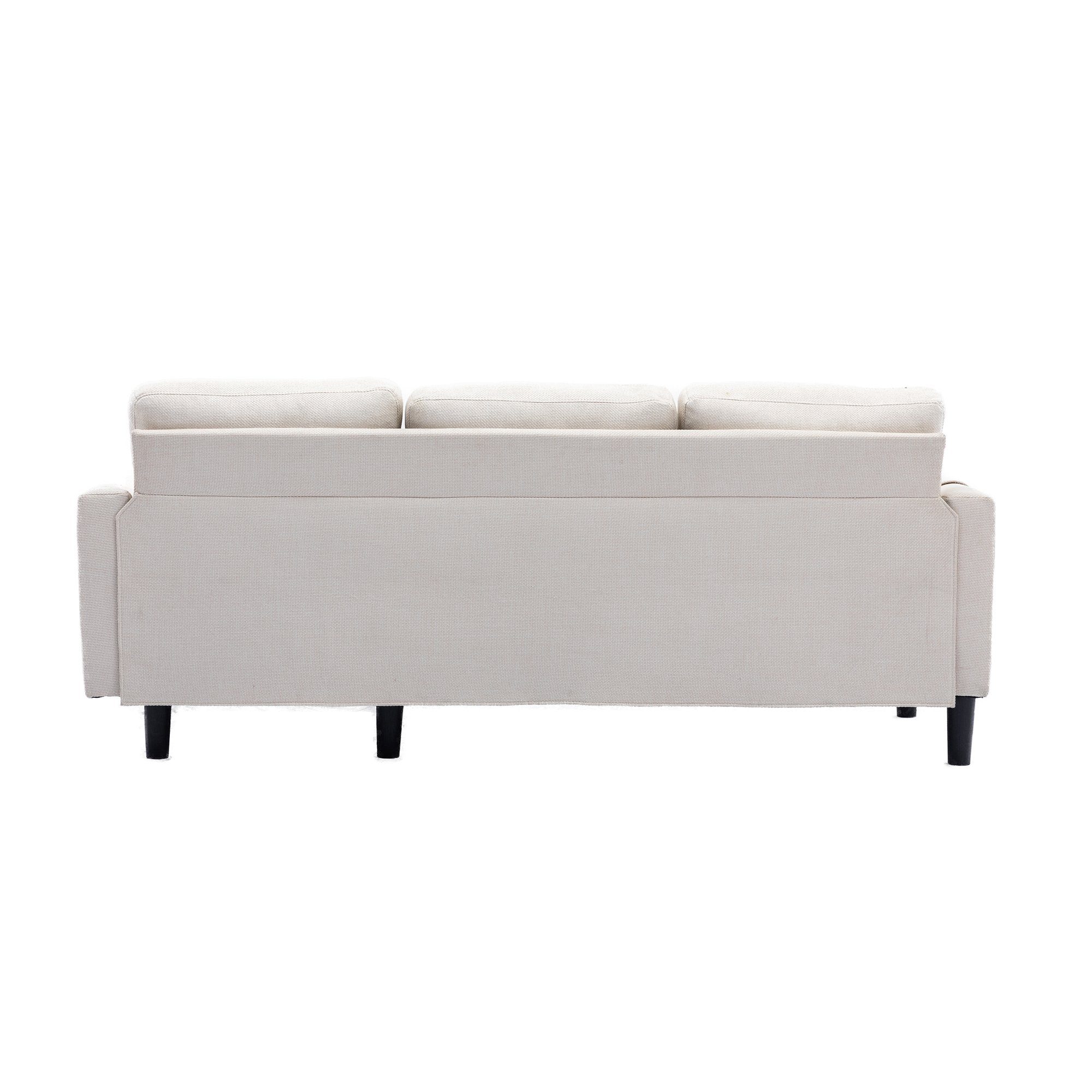 Ulife Ecksofa L-Form,Eckcouch Polsterecke mit Stauraum, mit Schlaffunktion, mit Hocker Couch