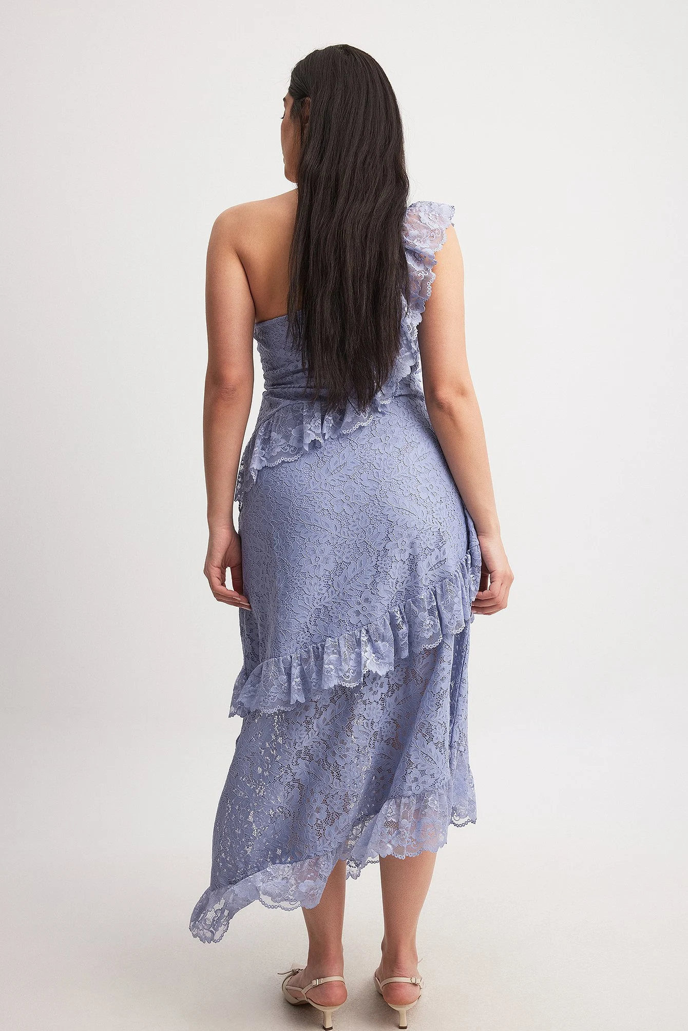 Midikleid mit Spitze