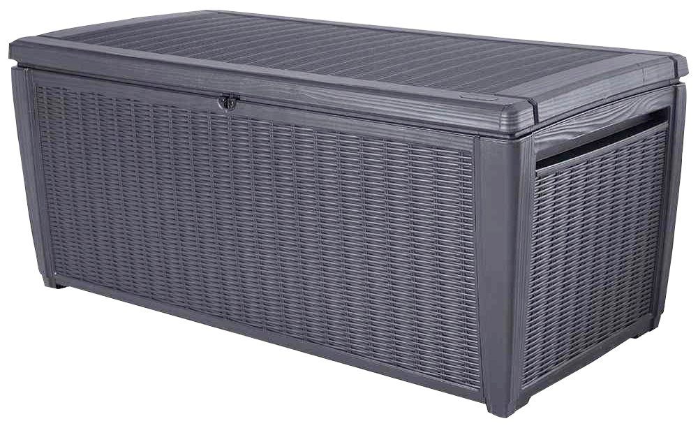 Keter Kissenbox Sumatra Box Rattan, anthrazit, ca. 145x72x64 cm