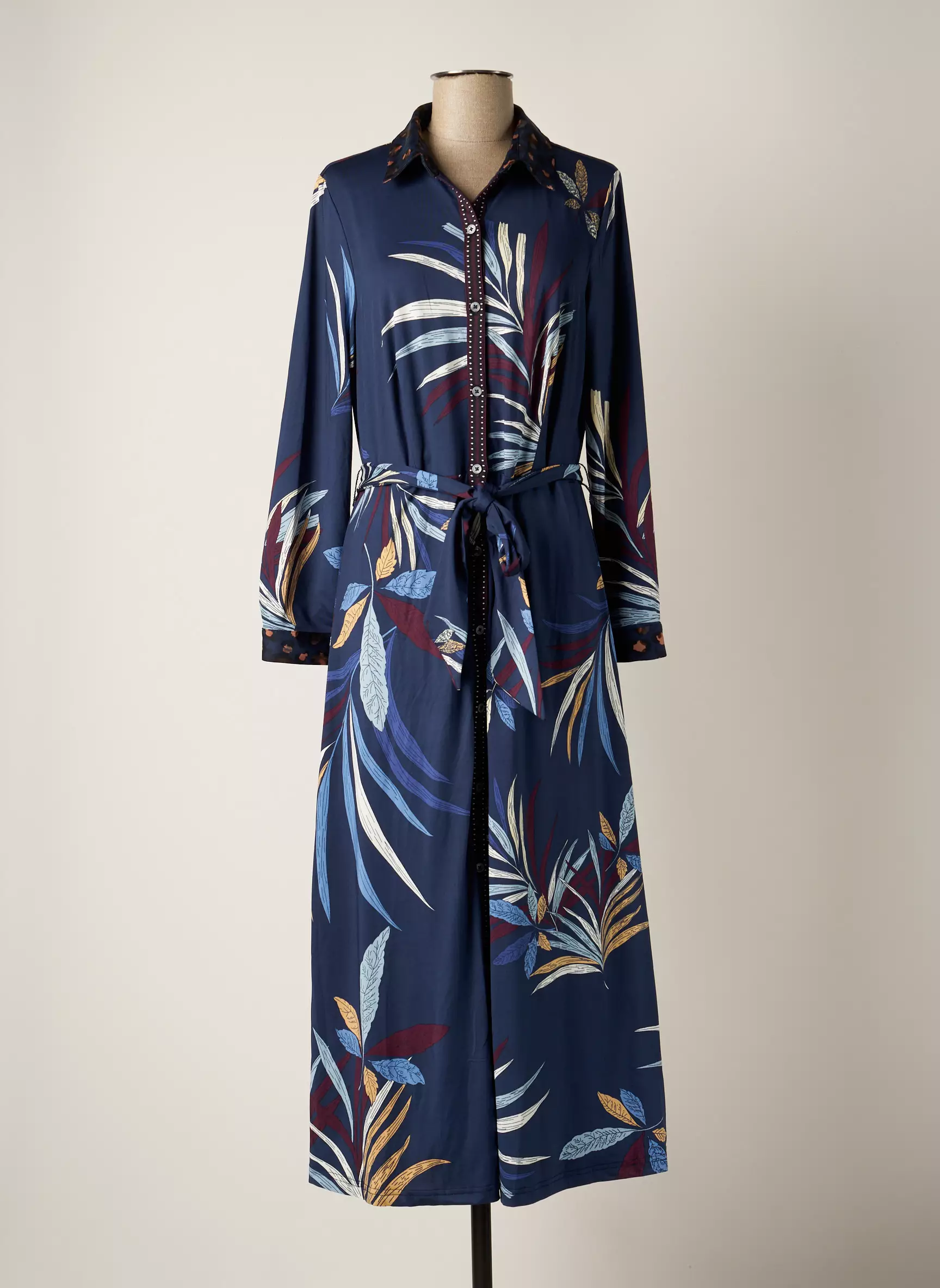 K Design Robes Longues Femme couleur bleu