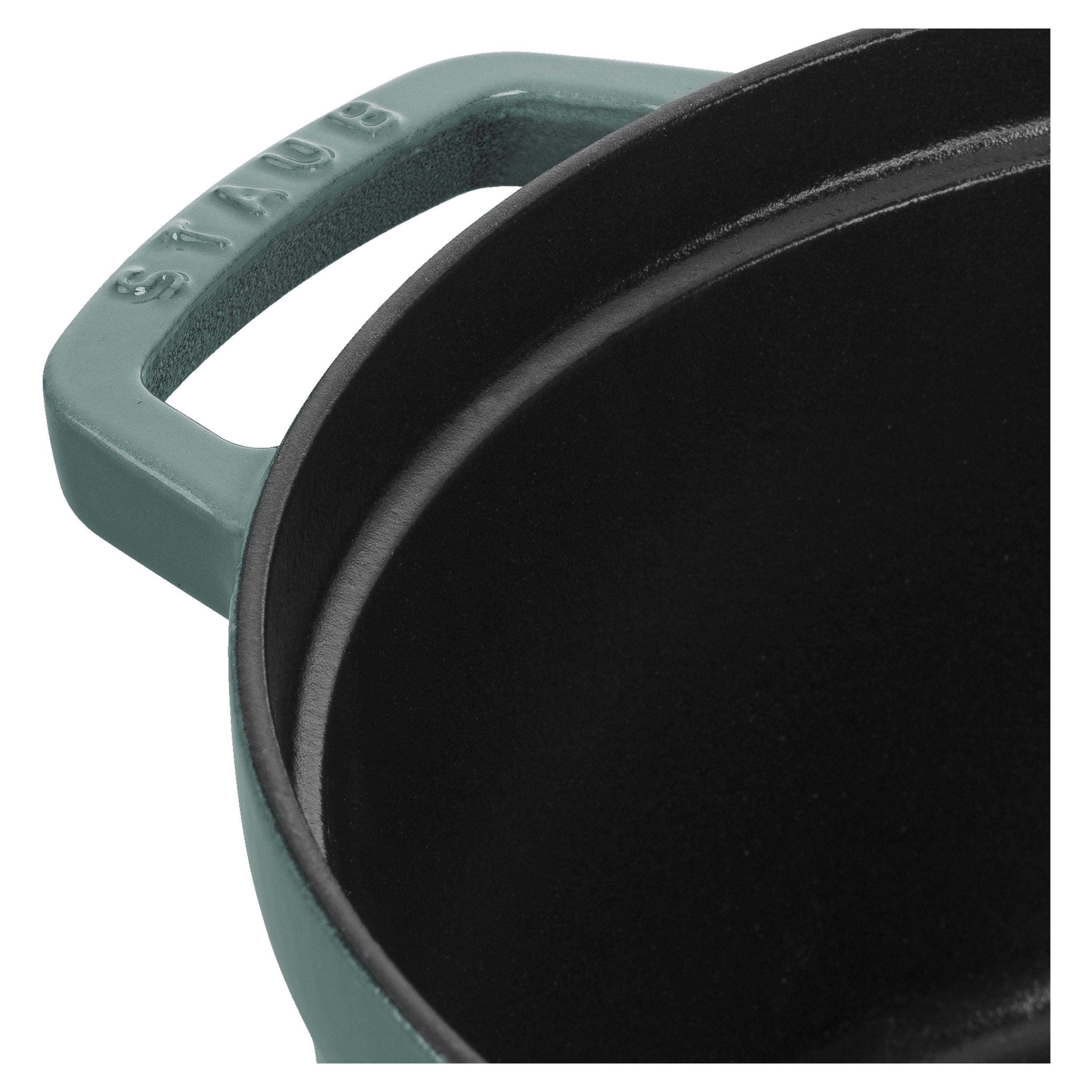 Cocotte 28 cm, rund, Eukalyptus, Gusseisen
