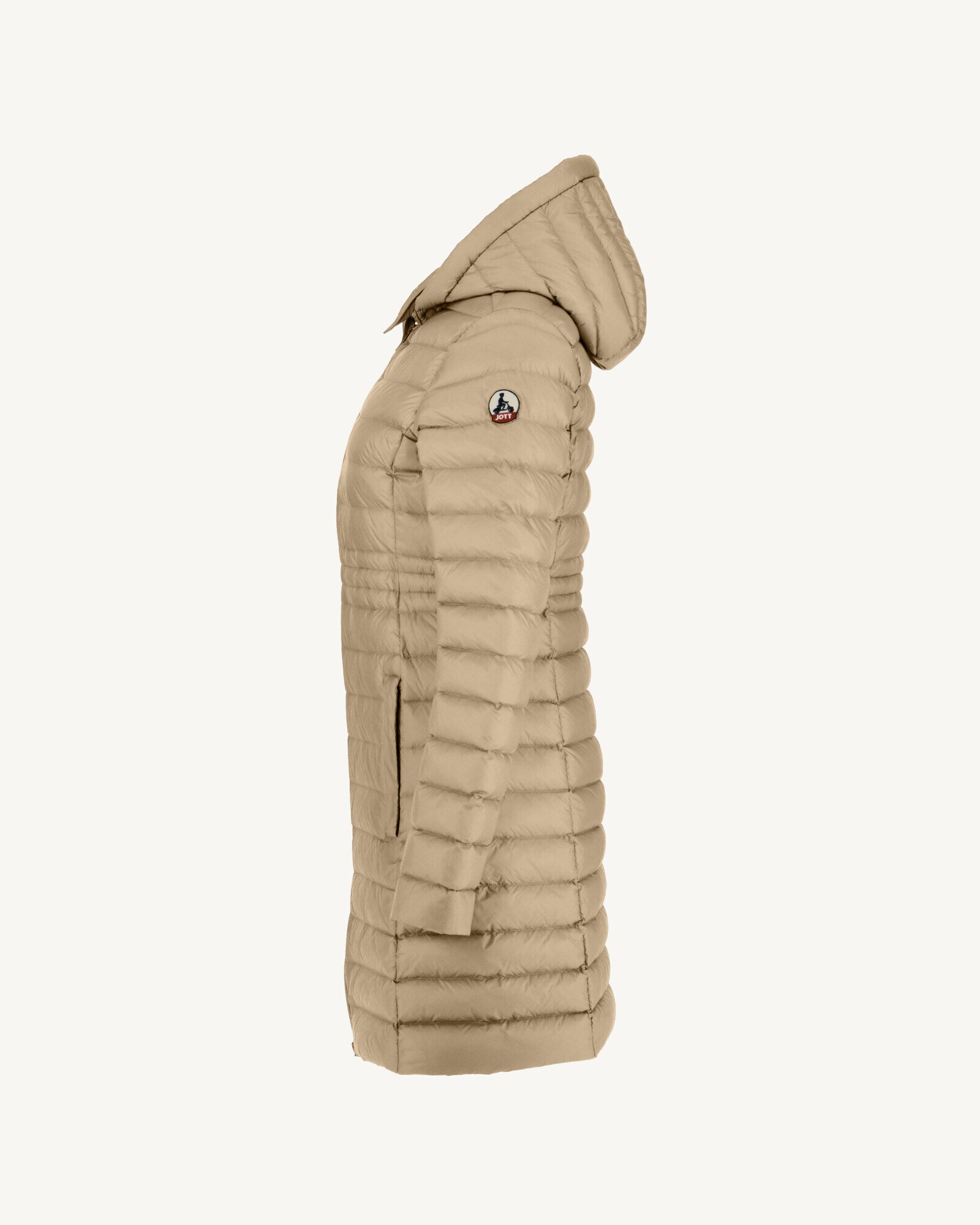 Doudoune longue à capuche Beige Vero 2.0