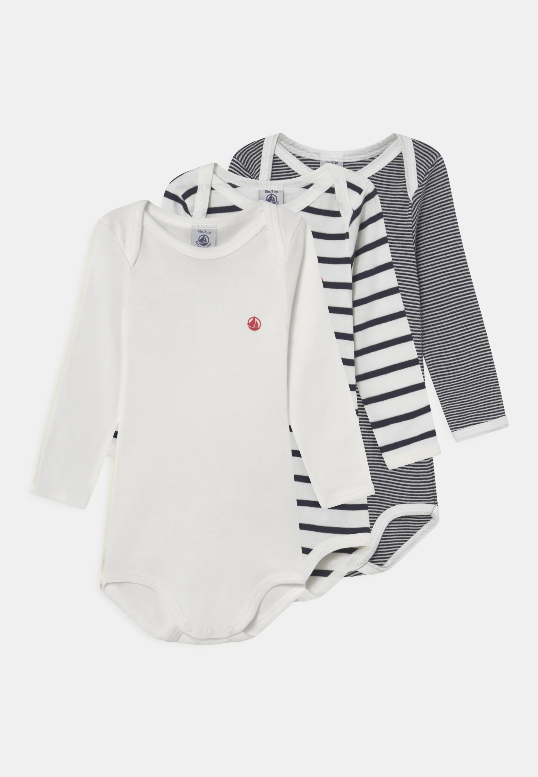 Petit Bateau 3 PACK UNISEX - Body