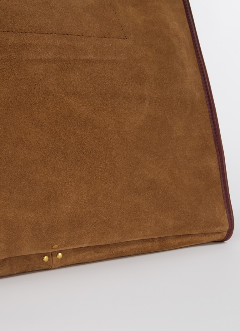 Jérôme Dreyfuss Leon L shoulder bag in calf suede with removable pouch