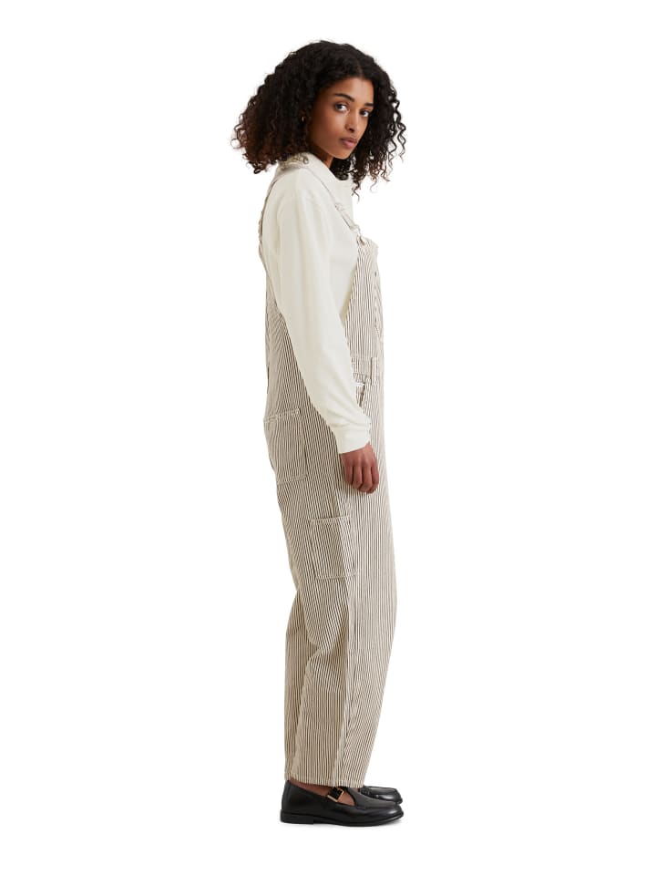 Marc O'Polo DENIM Latzhose relaxed in Offwhite günstig kaufen