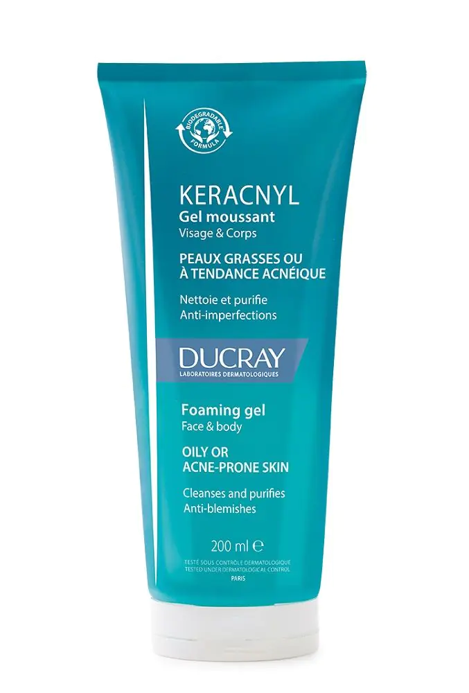 „Ducray“ valomasis gelis veidui ir kūnui