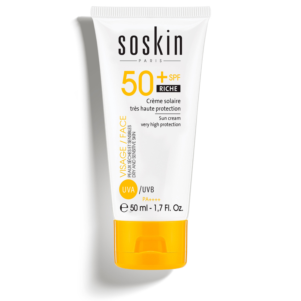 soskin Low-Tox® Crème Solaire Très Haute Protection Spf50+ Riche Crème