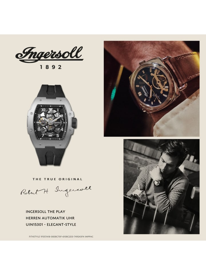 Ingersoll Armbanduhr Ingersoll The Play schwarz extra groß (ca. 45,2mm) günstig kaufen onesize