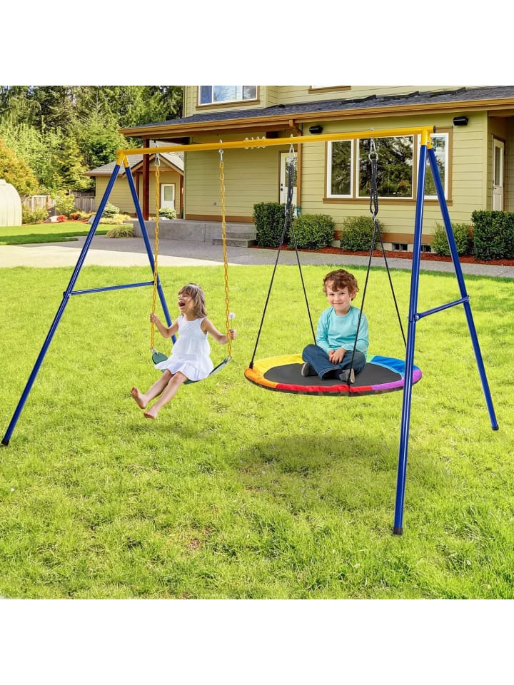 COSTWAY Schaukelgestell in Blau günstig kaufen onesize