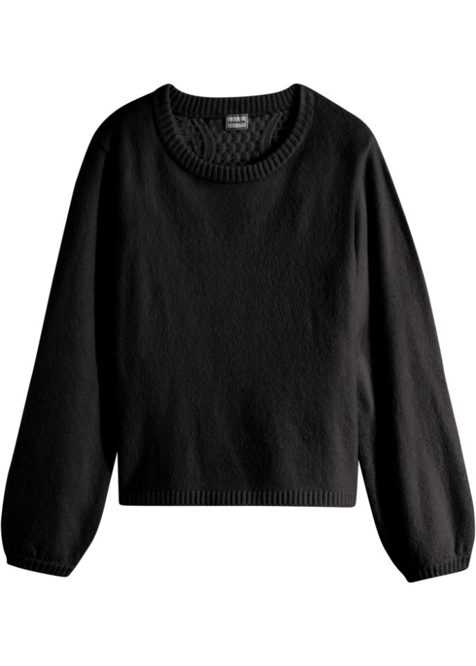 Pullover mit Spitzendetail
