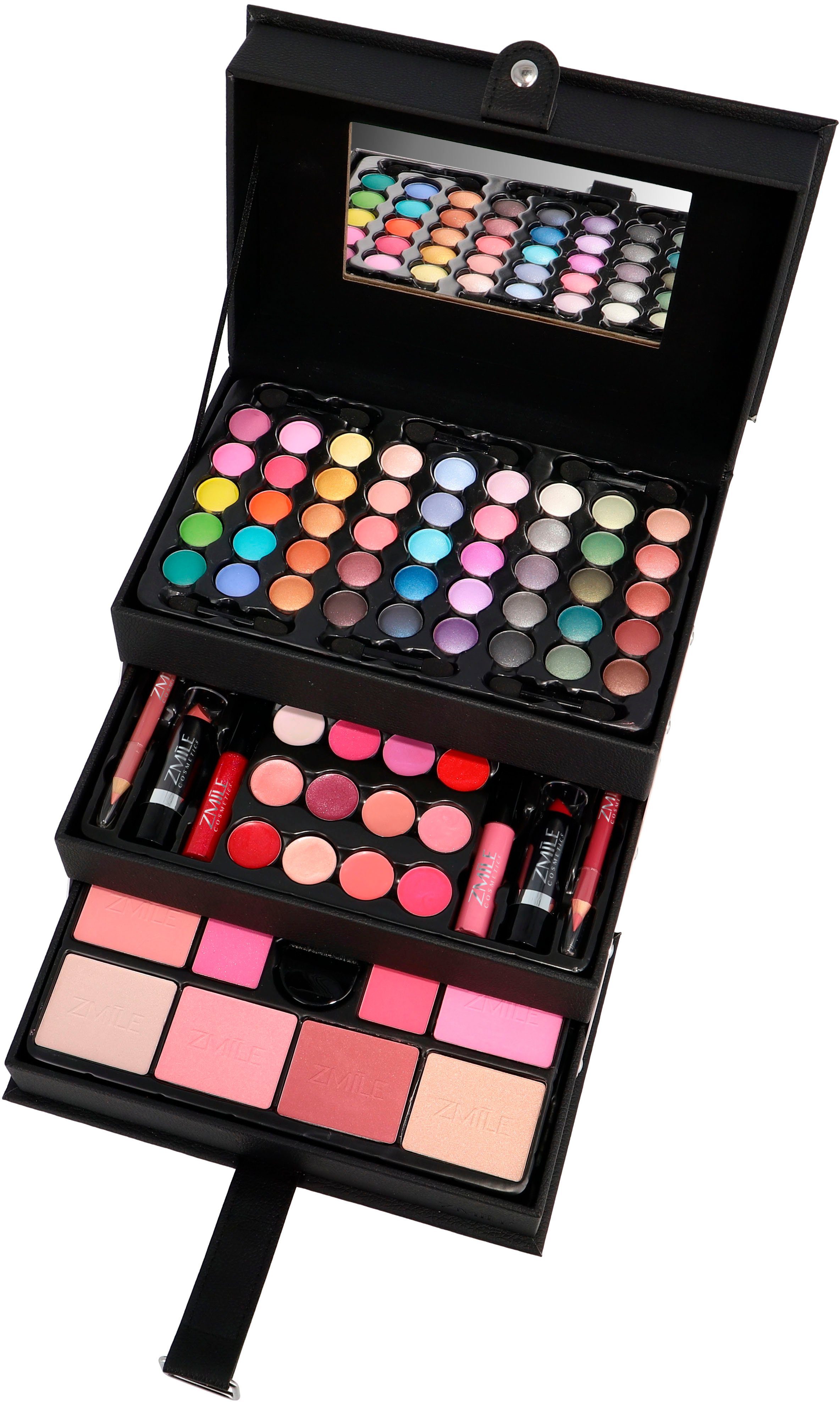 ZMILE COSMETICS Kosmetik-Koffer Beauty Case' black, 82-tlg., vegane Kosmetik