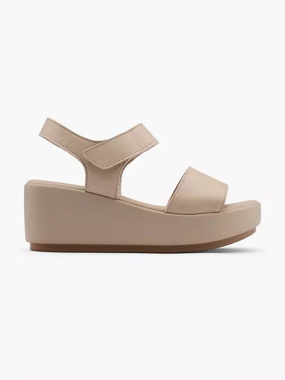 5th Avenue Leder Keilsandalette