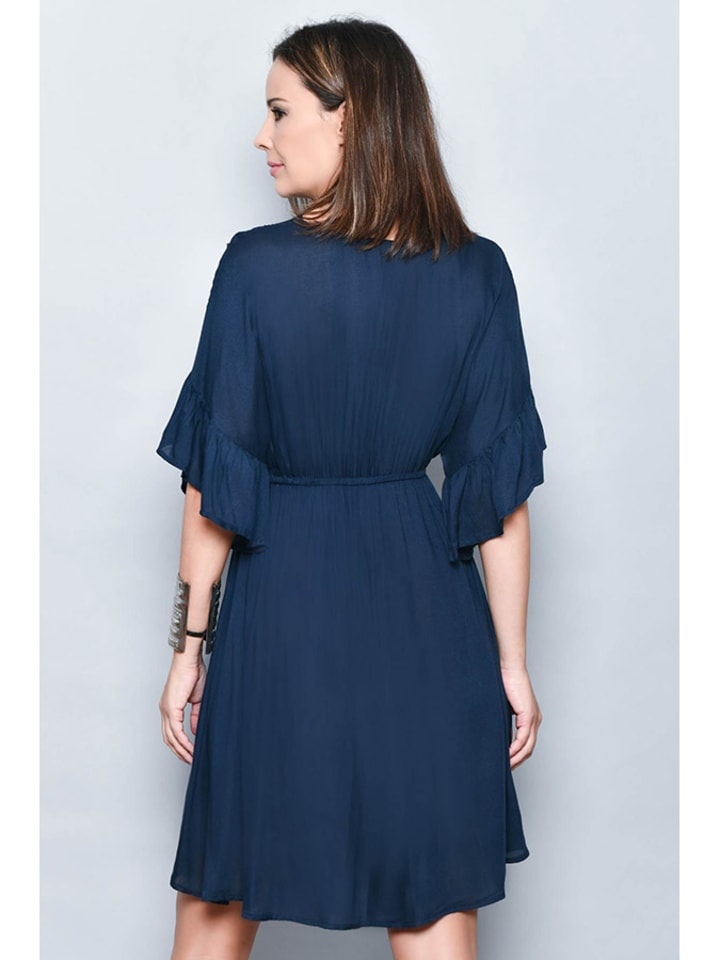 H.H.G. Kleid in Dunkelblau günstig kaufen