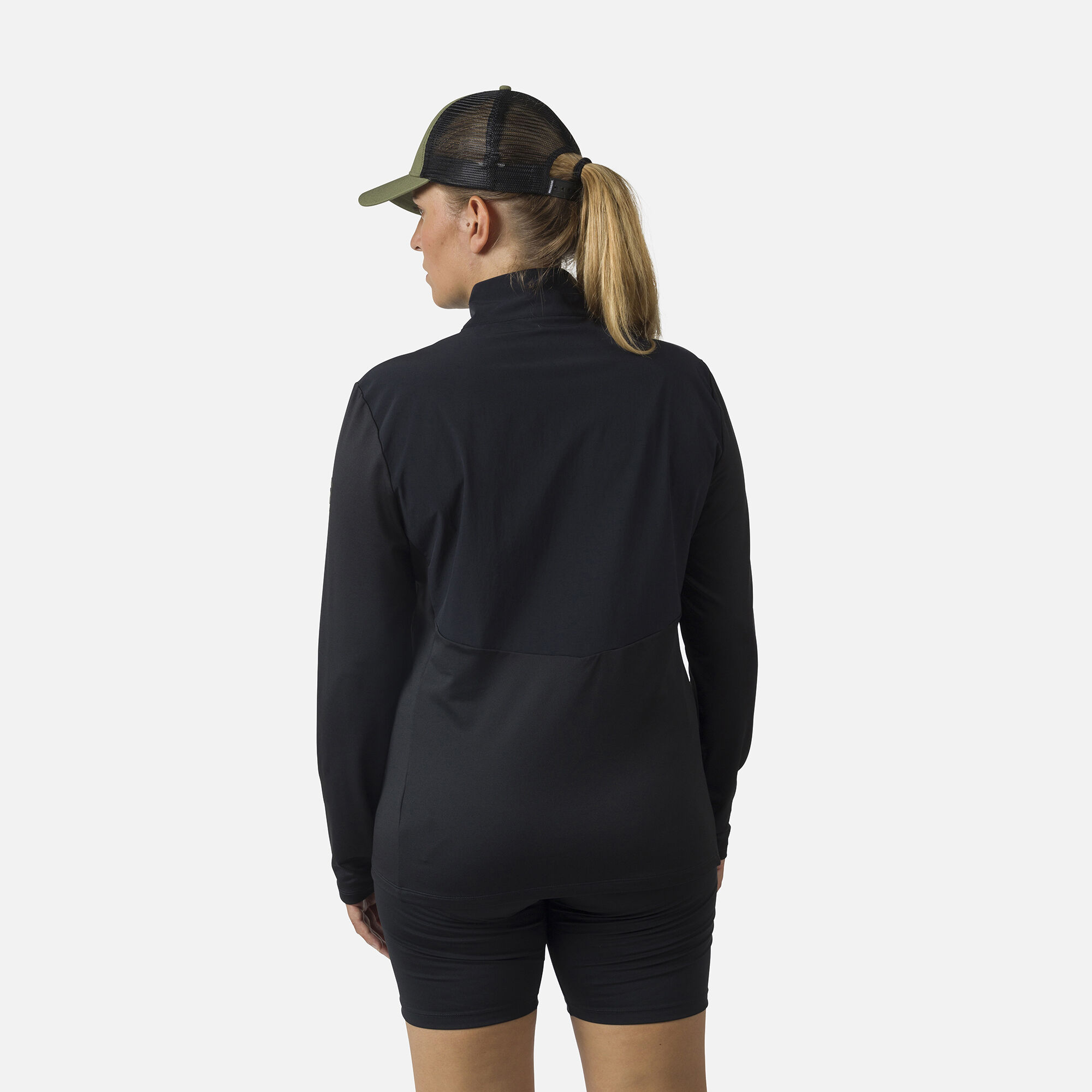 Couche intermédiaire semi-zippé femme