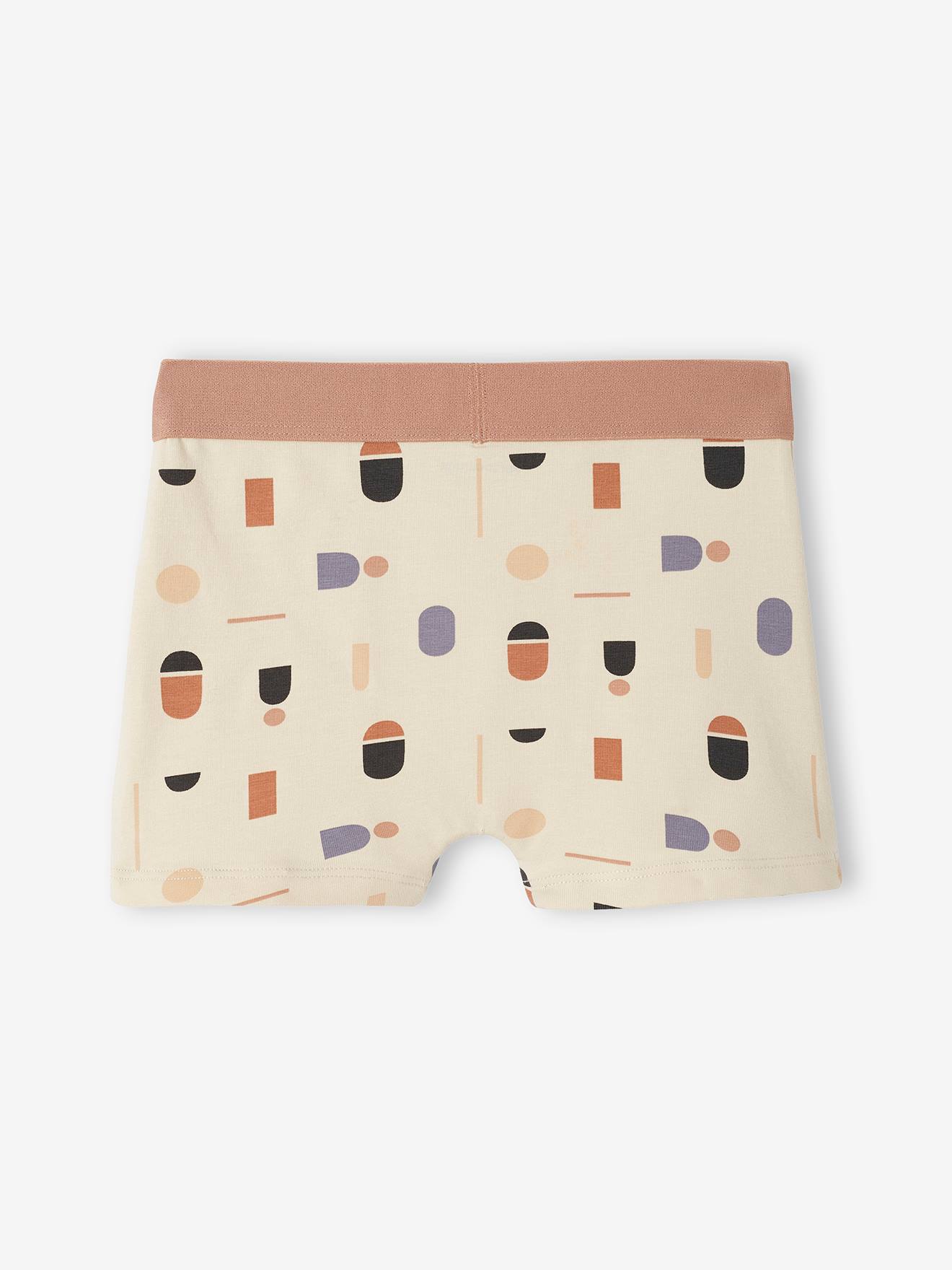 Vertbaudet 5er-Pack Jungen Boxershorts mit Bio-Baumwolle - wollweiß