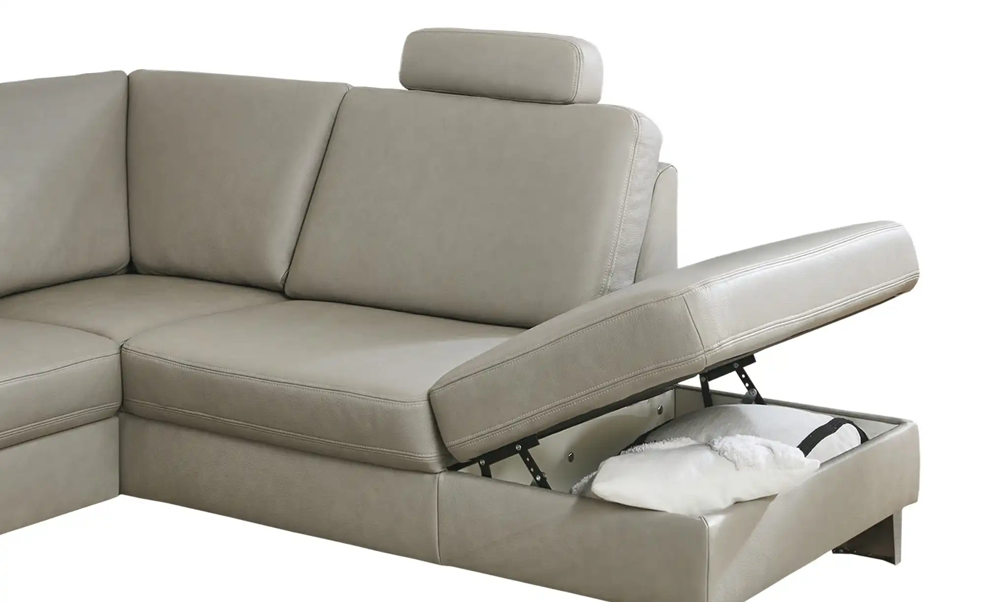 Kollektion Kraft Wohnlandschaft mit Sitz- und Rückenbezug aus Echtleder Samu-L