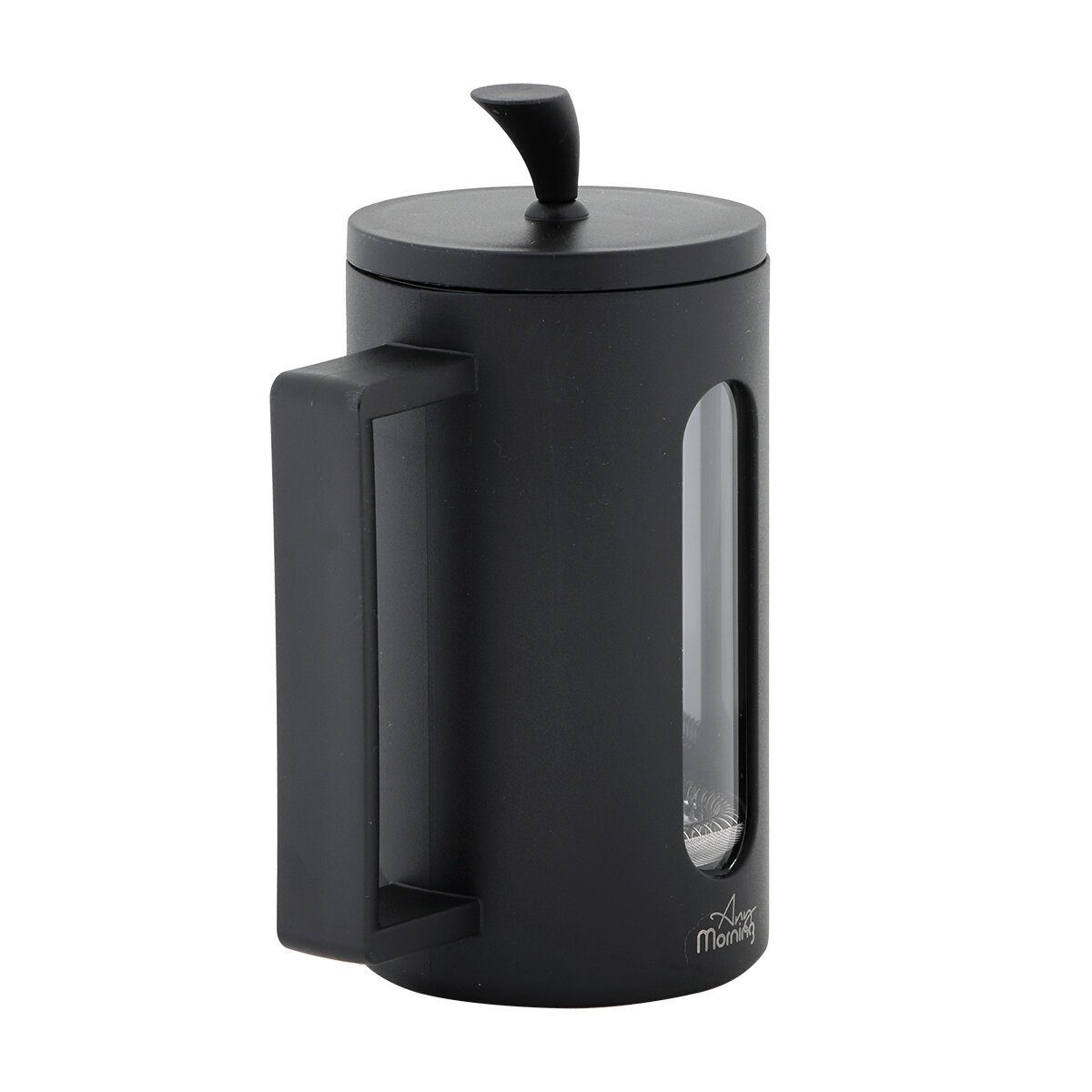 ANY MORNING French Press Kanne Any Morning FF002 French Press Kaffeemaschine Schwarz 600 ML