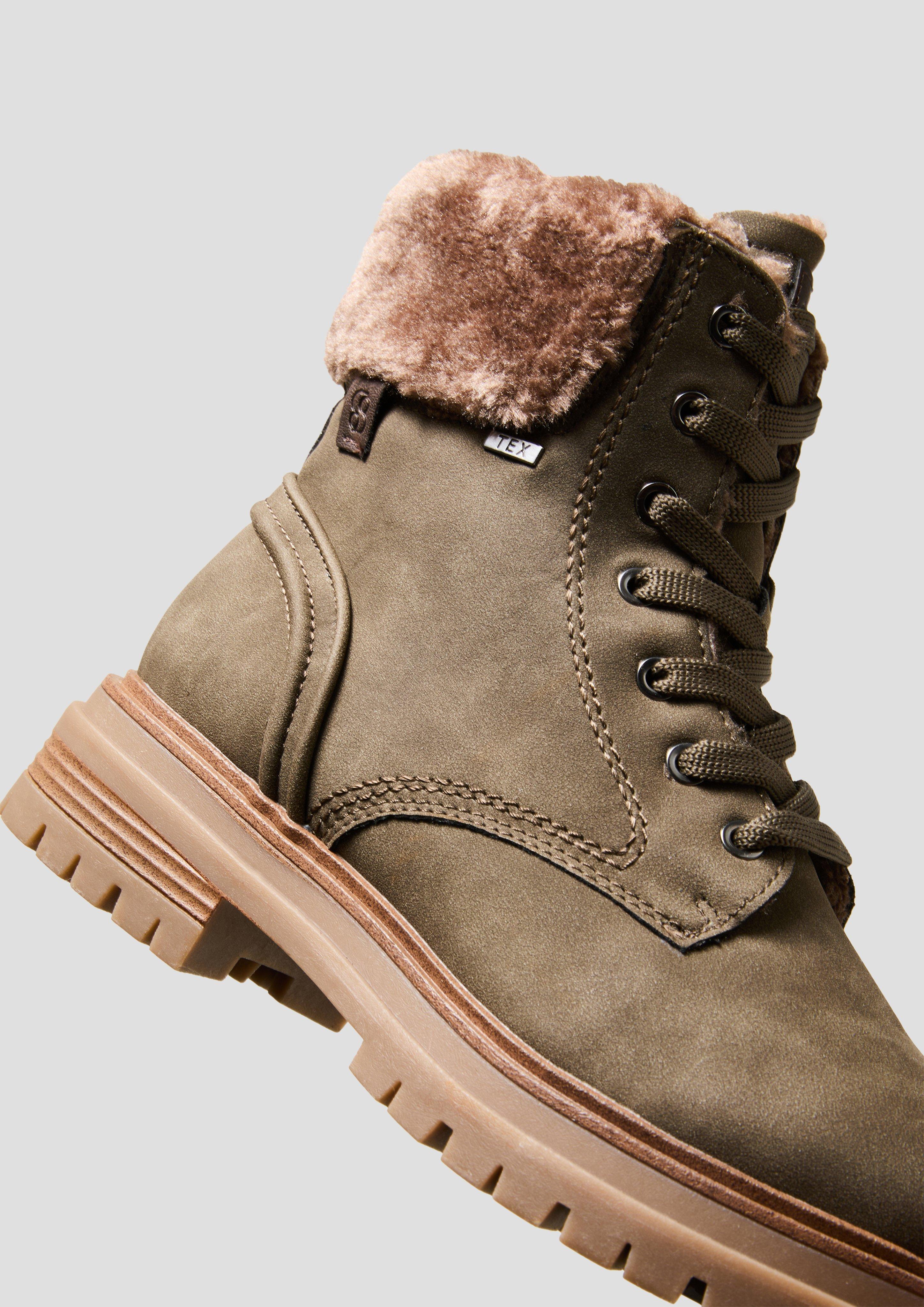 Tex-Stiefel mit Kunstfell-Applikation  6008591-727