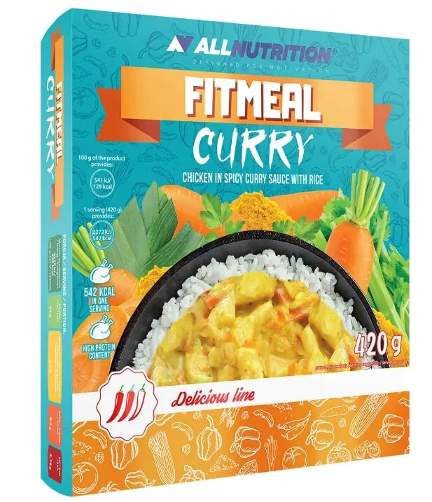 Allnutrition Fitmeal Curry - gotov obrok 420 g