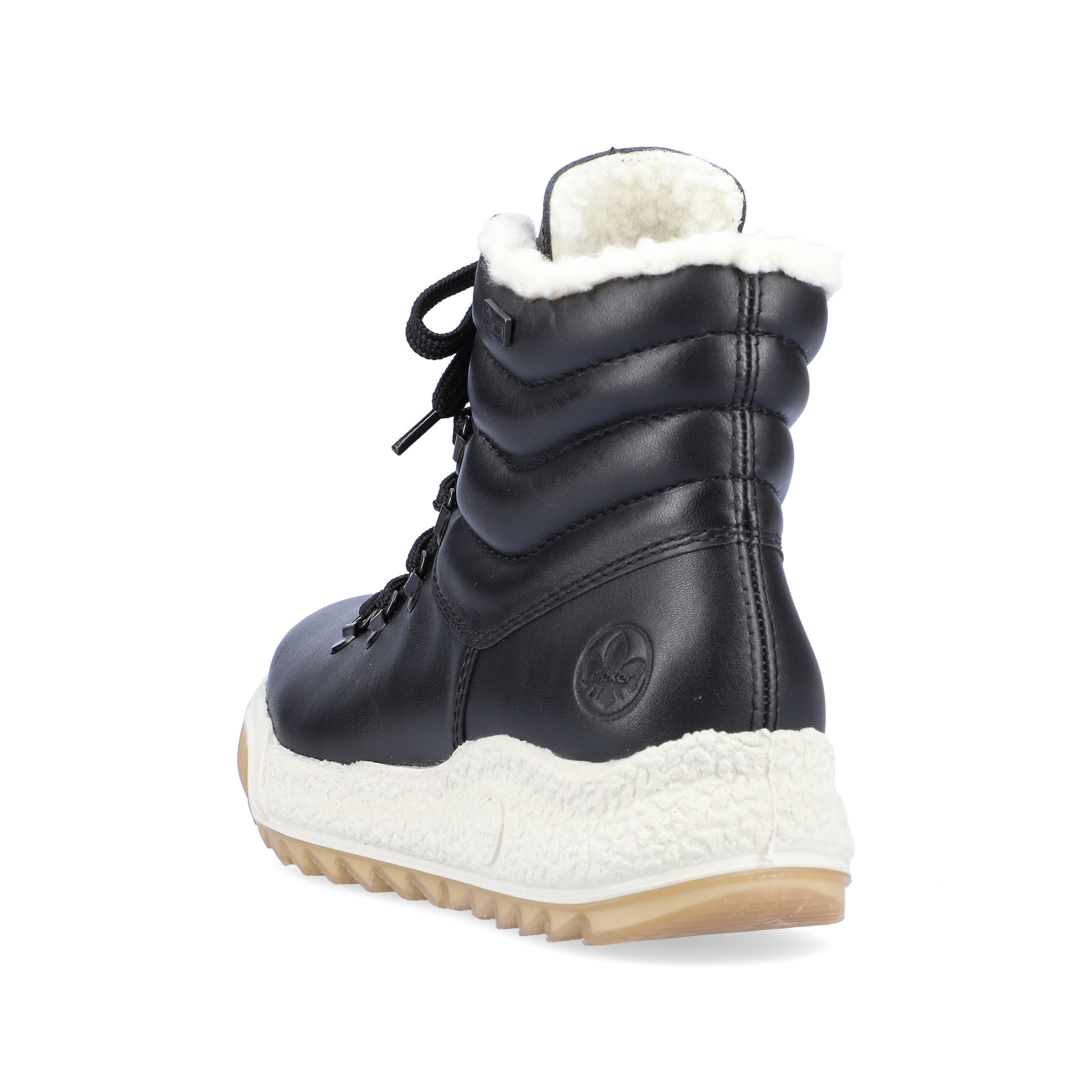 Rieker Damen Schnürstiefel mitternachtsschwarz
